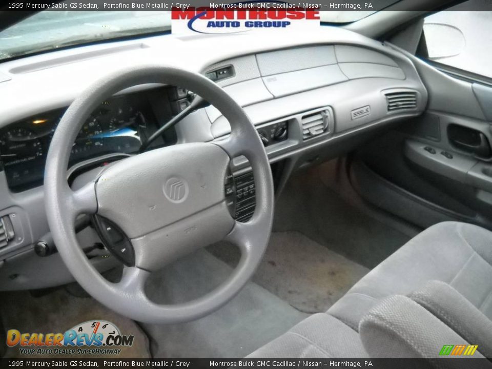 1995 Mercury Sable GS Sedan Portofino Blue Metallic / Grey Photo #9