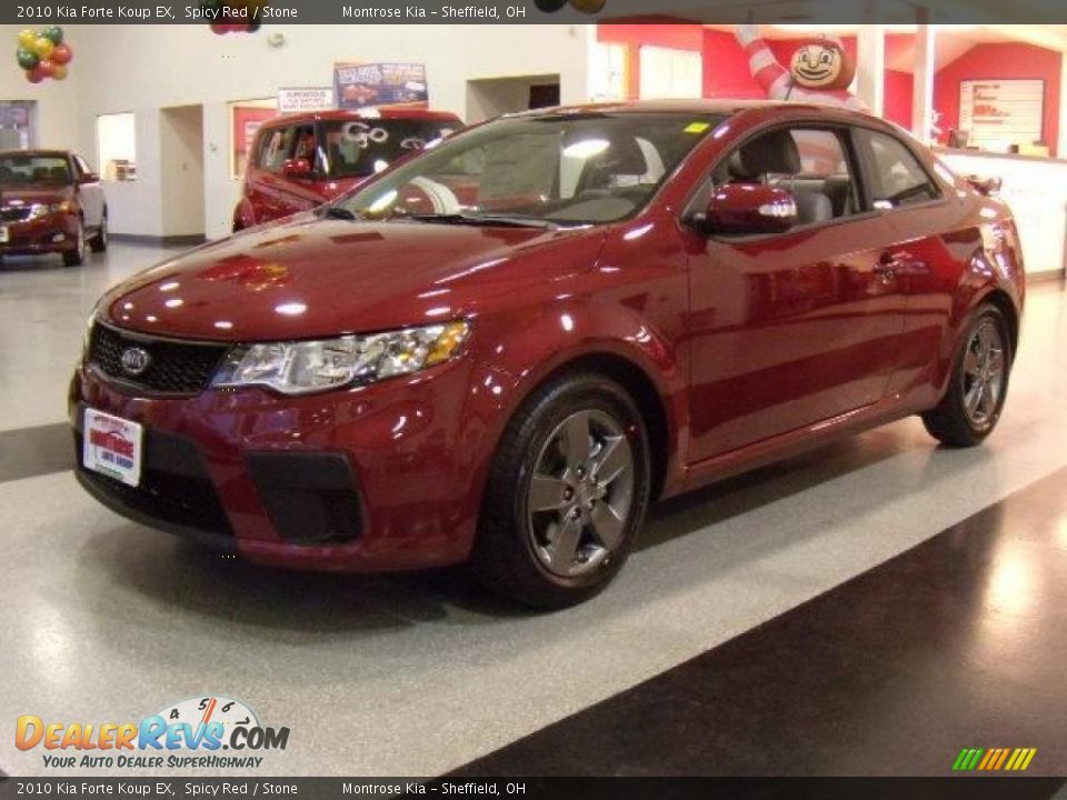 2010 Kia Forte Koup EX Spicy Red / Stone Photo #1