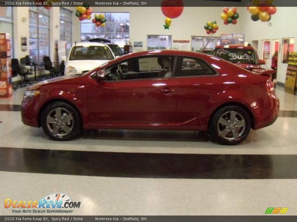2010 Kia Forte Koup EX Spicy Red / Stone Photo #2