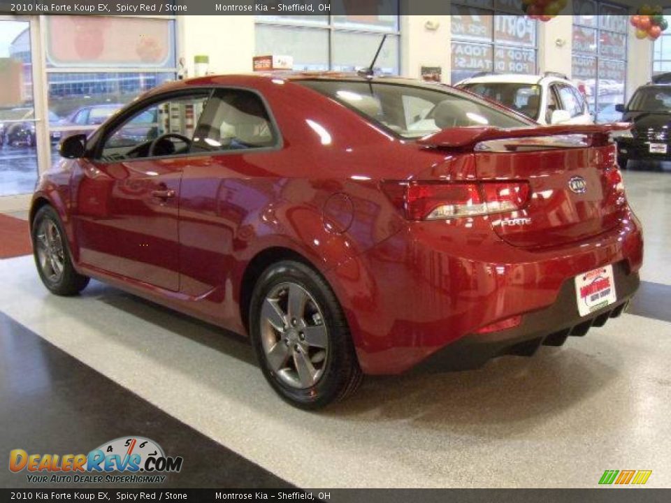 2010 Kia Forte Koup EX Spicy Red / Stone Photo #3