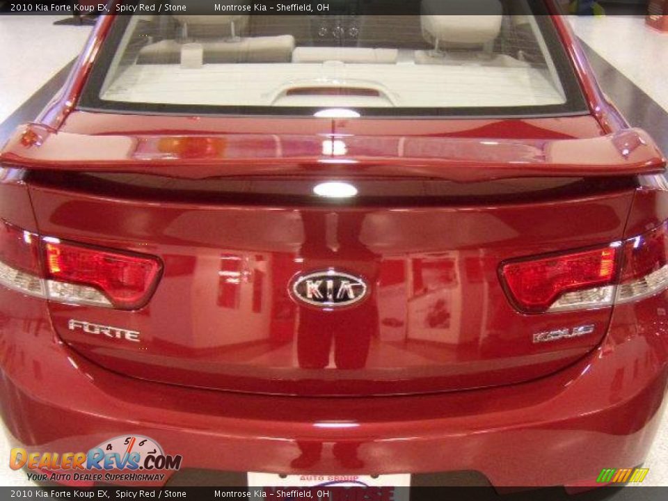 2010 Kia Forte Koup EX Spicy Red / Stone Photo #5