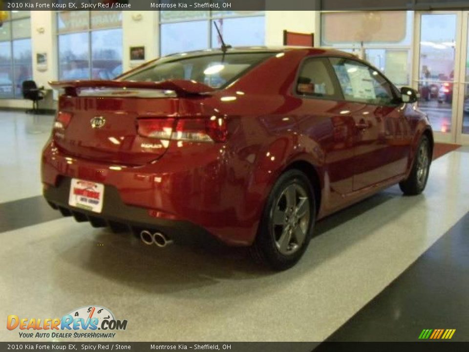 2010 Kia Forte Koup EX Spicy Red / Stone Photo #6