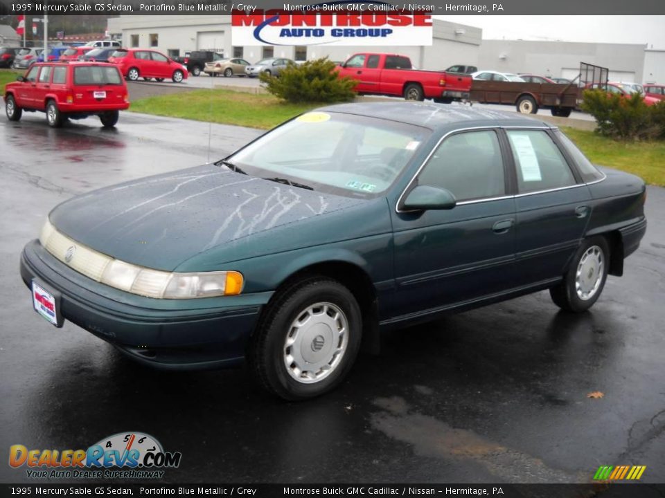 1995 Mercury Sable GS Sedan Portofino Blue Metallic / Grey Photo #20