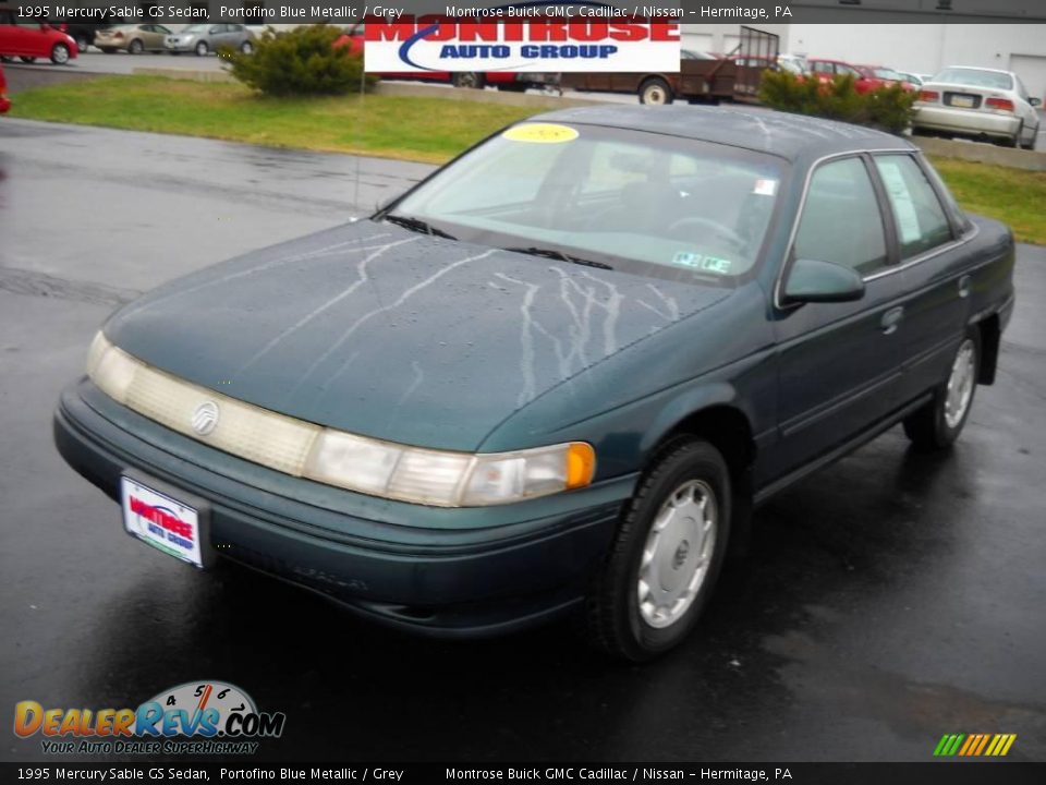1995 Mercury Sable GS Sedan Portofino Blue Metallic / Grey Photo #21