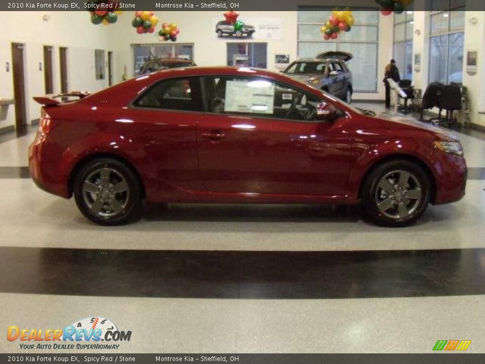 2010 Kia Forte Koup EX Spicy Red / Stone Photo #7