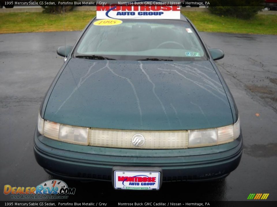 1995 Mercury Sable GS Sedan Portofino Blue Metallic / Grey Photo #22