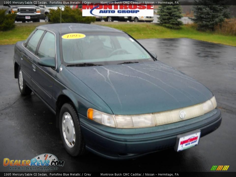 1995 Mercury Sable GS Sedan Portofino Blue Metallic / Grey Photo #23
