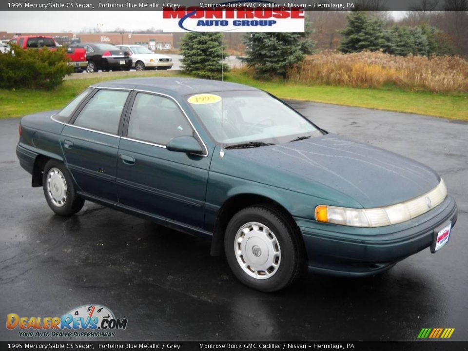 1995 Mercury Sable GS Sedan Portofino Blue Metallic / Grey Photo #24