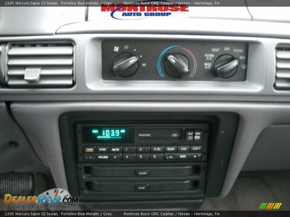 1995 Mercury Sable GS Sedan Portofino Blue Metallic / Grey Photo #27
