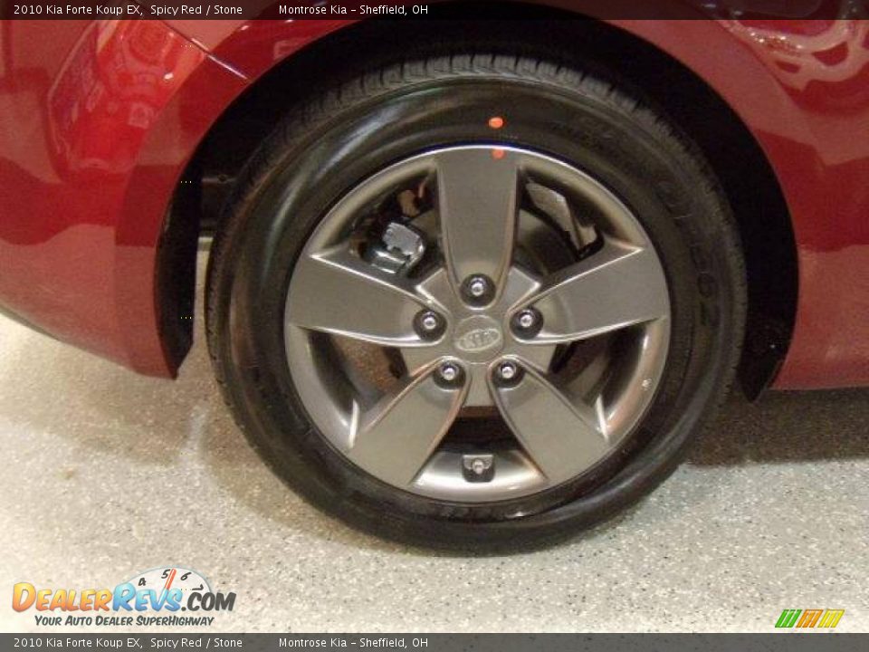 2010 Kia Forte Koup EX Spicy Red / Stone Photo #13