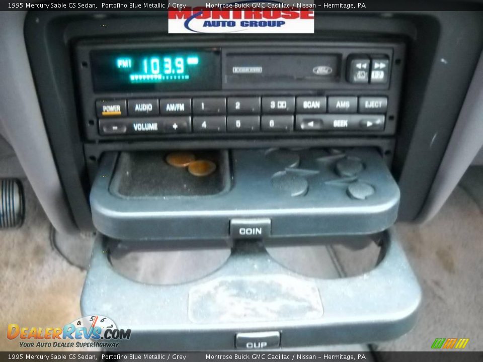 1995 Mercury Sable GS Sedan Portofino Blue Metallic / Grey Photo #28