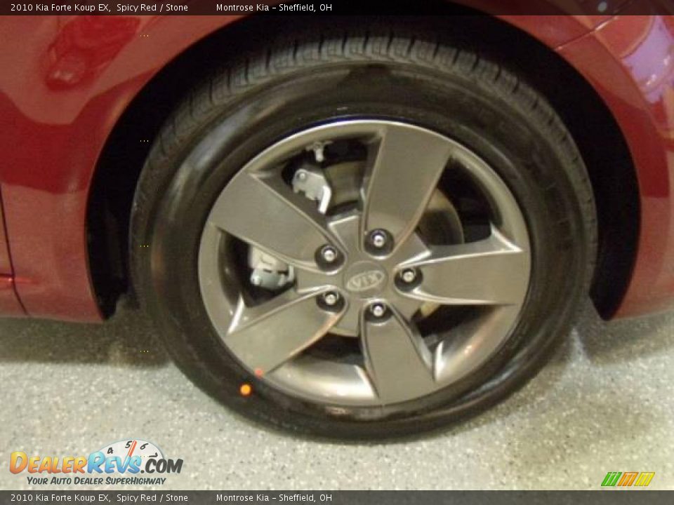 2010 Kia Forte Koup EX Spicy Red / Stone Photo #14