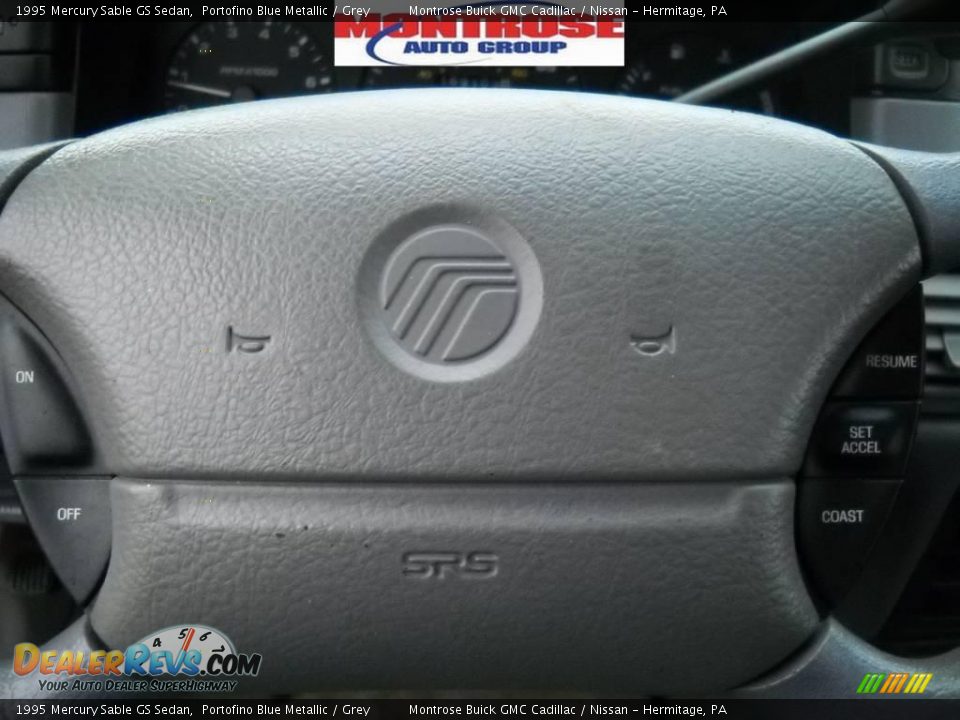 1995 Mercury Sable GS Sedan Portofino Blue Metallic / Grey Photo #29