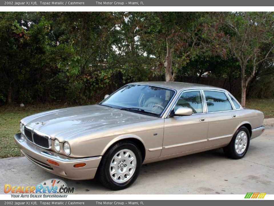 2002 Jaguar XJ XJ8 Topaz Metallic / Cashmere Photo #2