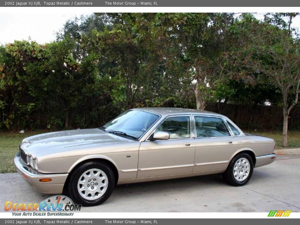 2002 Jaguar XJ XJ8 Topaz Metallic / Cashmere Photo #3