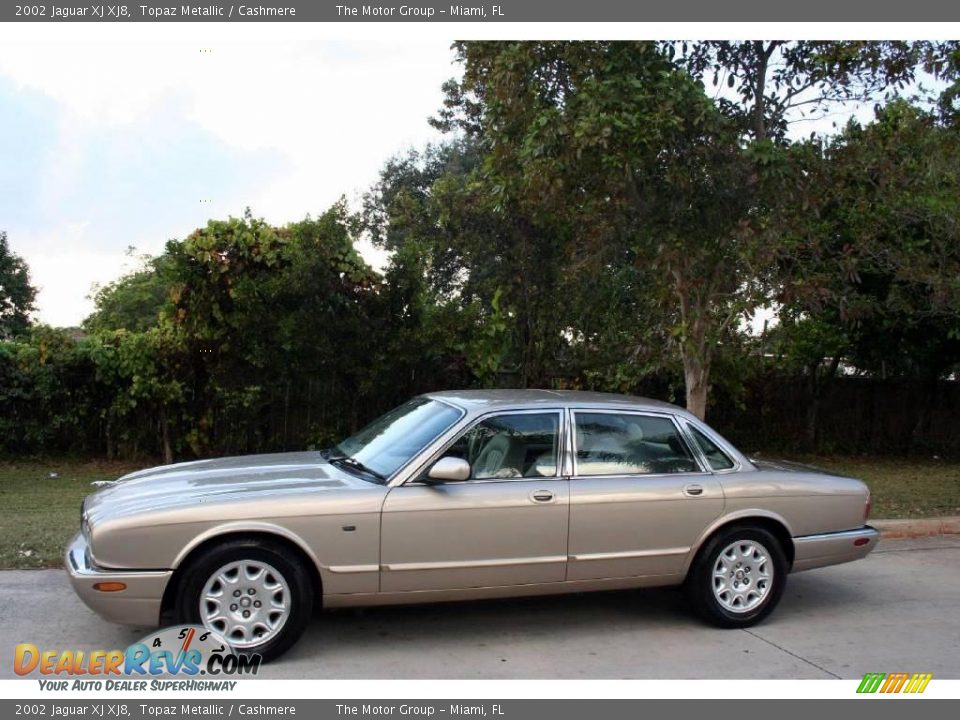 2002 Jaguar XJ XJ8 Topaz Metallic / Cashmere Photo #4