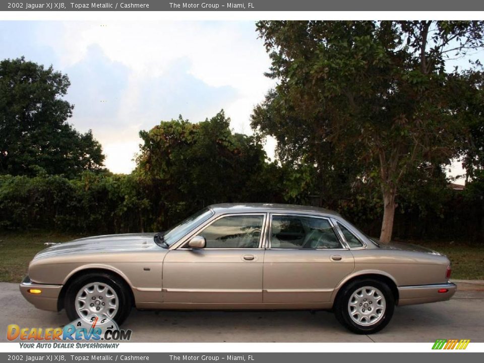 2002 Jaguar XJ XJ8 Topaz Metallic / Cashmere Photo #5