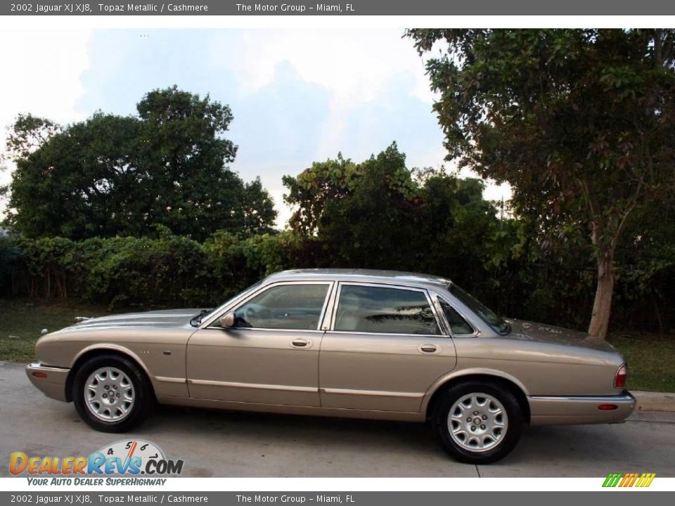 2002 Jaguar XJ XJ8 Topaz Metallic / Cashmere Photo #6