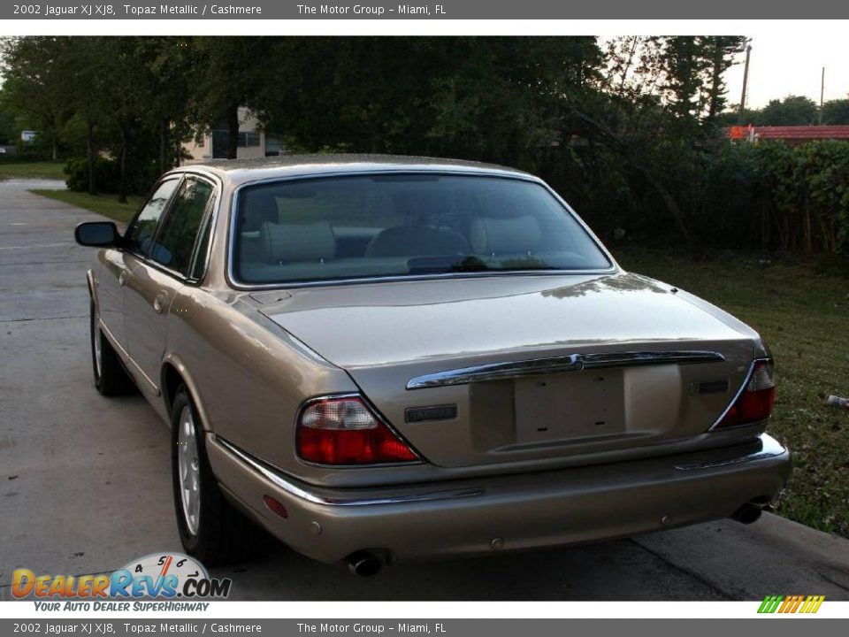 2002 Jaguar XJ XJ8 Topaz Metallic / Cashmere Photo #11