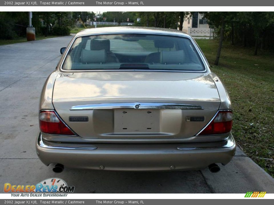 2002 Jaguar XJ XJ8 Topaz Metallic / Cashmere Photo #13