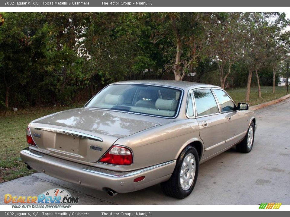2002 Jaguar XJ XJ8 Topaz Metallic / Cashmere Photo #14