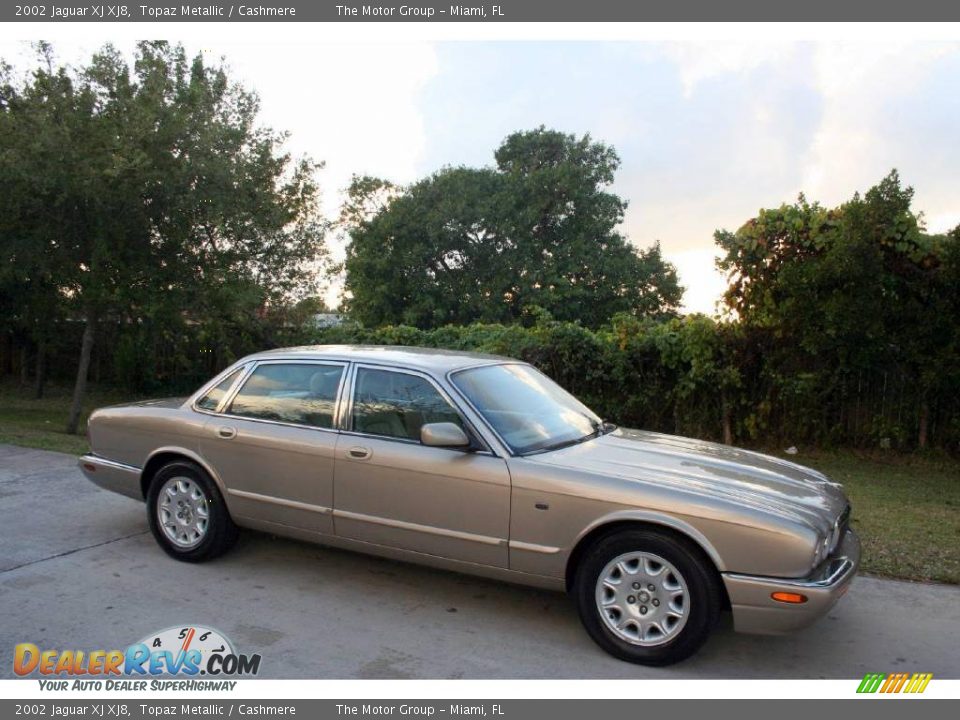 2002 Jaguar XJ XJ8 Topaz Metallic / Cashmere Photo #19