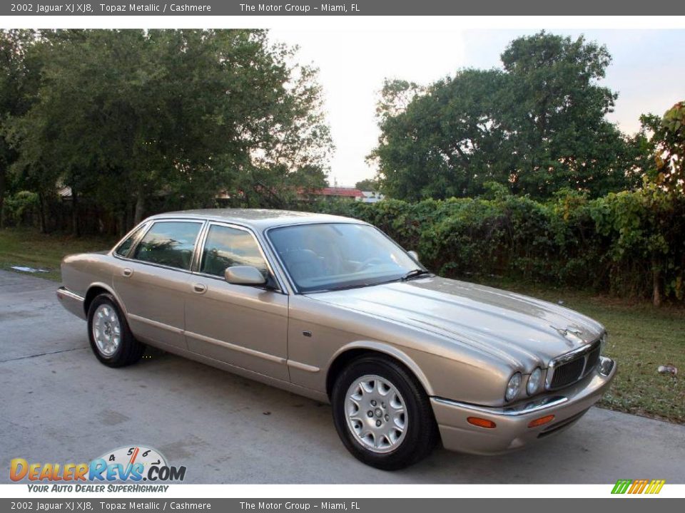 2002 Jaguar XJ XJ8 Topaz Metallic / Cashmere Photo #20