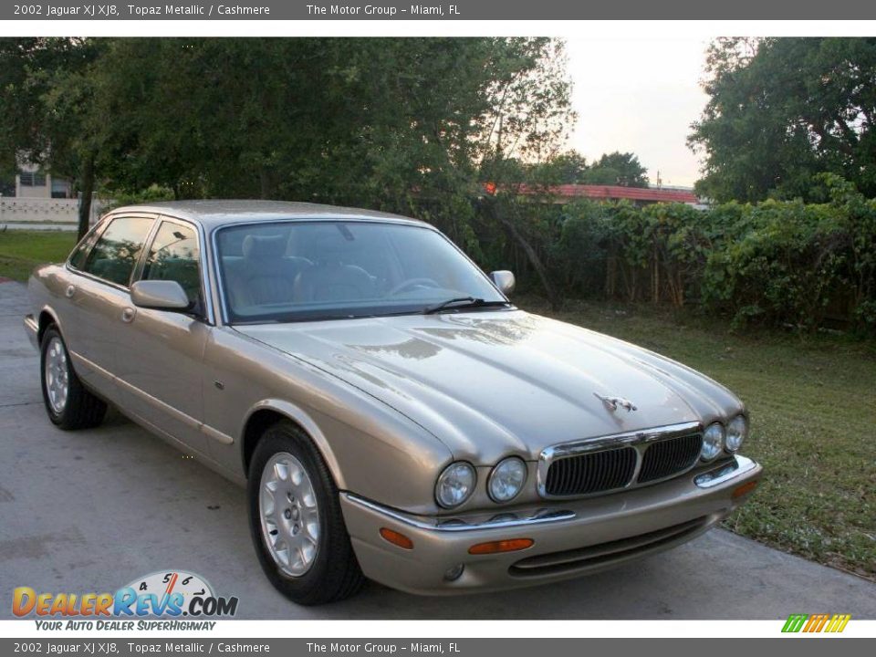 2002 Jaguar XJ XJ8 Topaz Metallic / Cashmere Photo #21