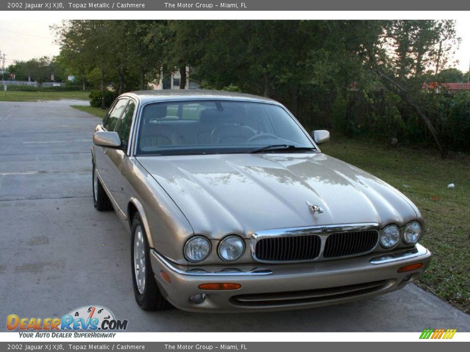 2002 Jaguar XJ XJ8 Topaz Metallic / Cashmere Photo #22