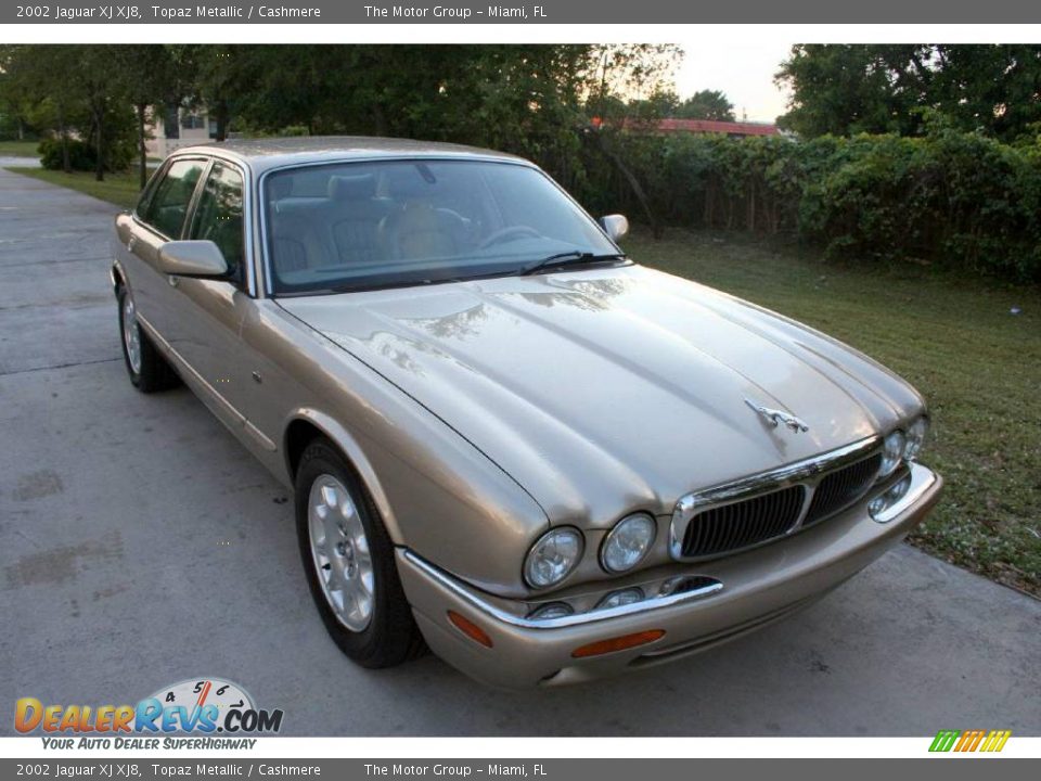 2002 Jaguar XJ XJ8 Topaz Metallic / Cashmere Photo #25