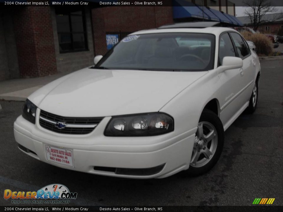 2004 Chevrolet Impala LS White / Medium Gray Photo #2