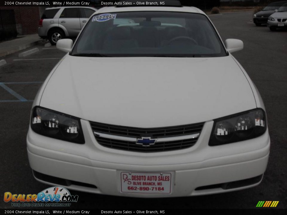 2004 Chevrolet Impala LS White / Medium Gray Photo #3