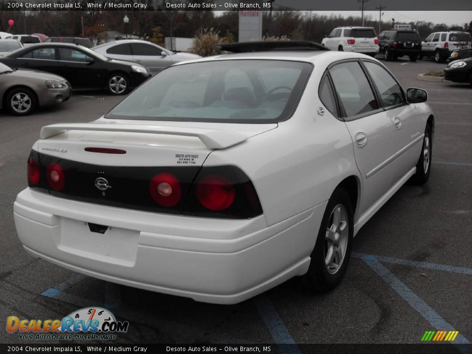 2004 Chevrolet Impala LS White / Medium Gray Photo #6