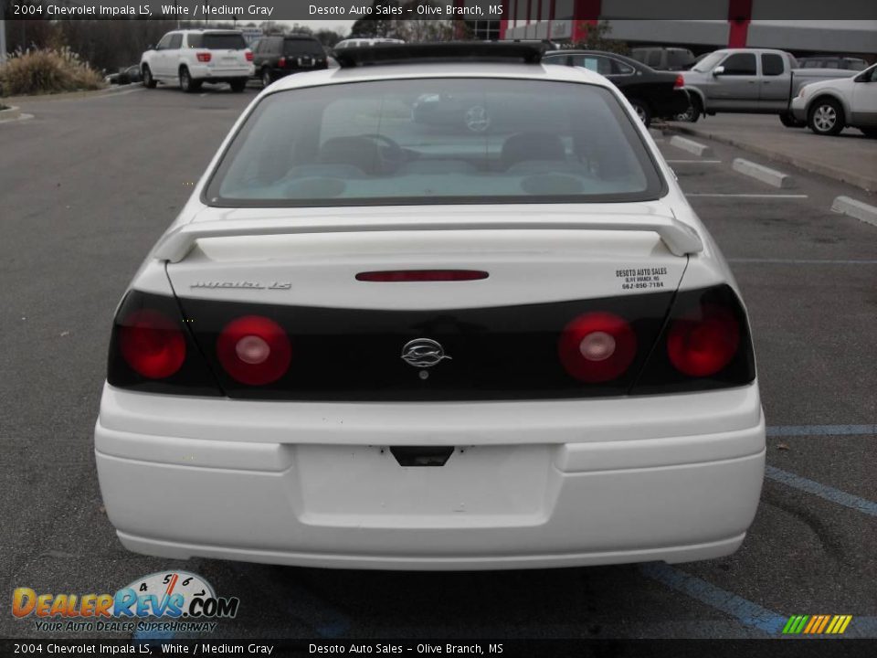 2004 Chevrolet Impala LS White / Medium Gray Photo #7