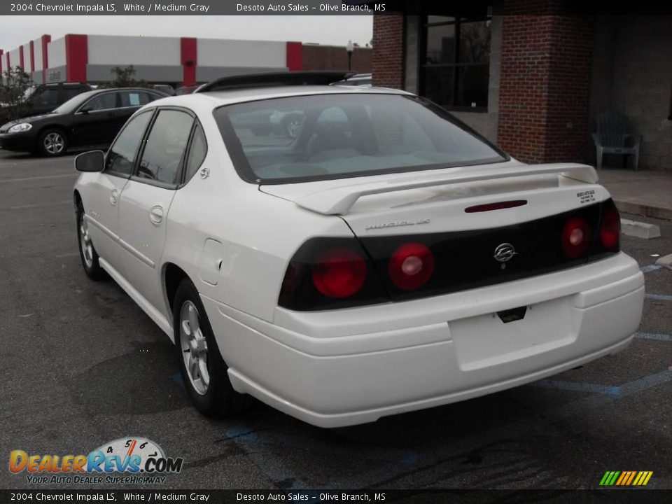 2004 Chevrolet Impala LS White / Medium Gray Photo #8
