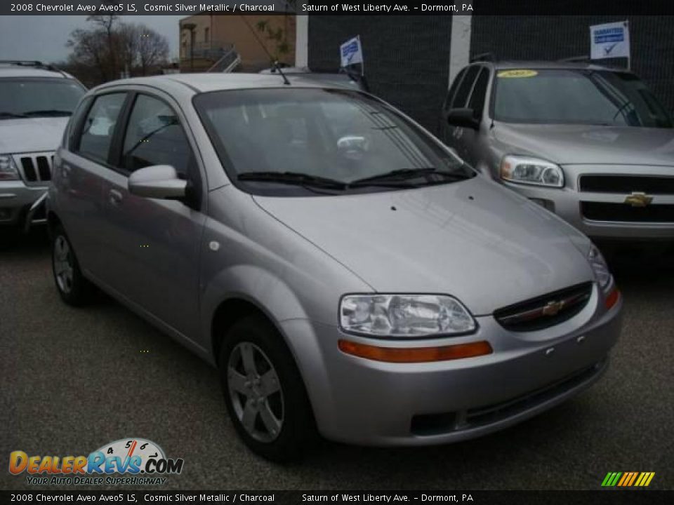 2008 Chevrolet Aveo Aveo5 LS Cosmic Silver Metallic / Charcoal Photo #4