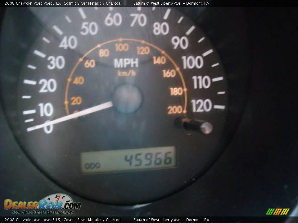 2008 Chevrolet Aveo Aveo5 LS Cosmic Silver Metallic / Charcoal Photo #15