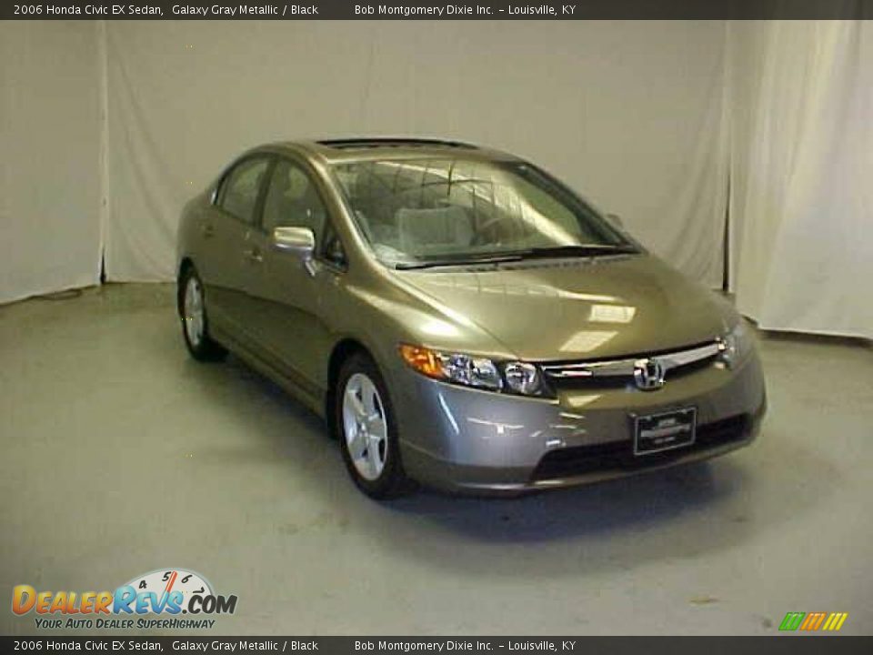2006 Honda Civic EX Sedan Galaxy Gray Metallic / Black Photo #3