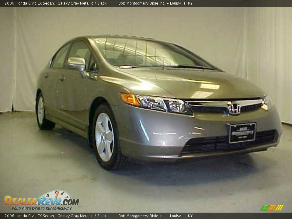 2006 Honda Civic EX Sedan Galaxy Gray Metallic / Black Photo #4