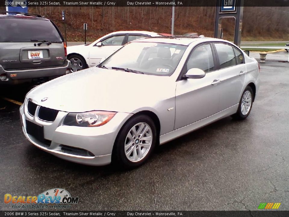 2006 BMW 3 Series 325i Sedan Titanium Silver Metallic / Grey Photo #1