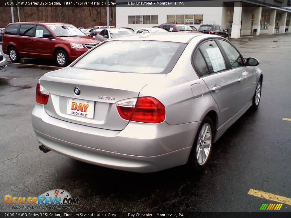 2006 BMW 3 Series 325i Sedan Titanium Silver Metallic / Grey Photo #4