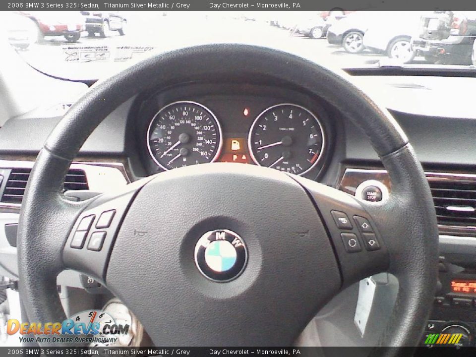 2006 BMW 3 Series 325i Sedan Titanium Silver Metallic / Grey Photo #17