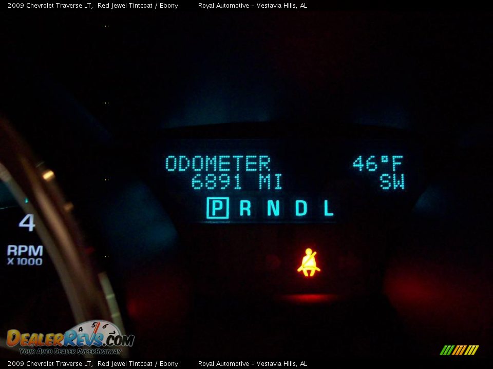 2009 Chevrolet Traverse LT Red Jewel Tintcoat / Ebony Photo #15