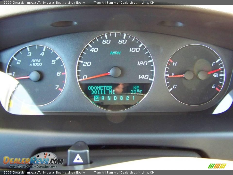 2009 Chevrolet Impala LT Imperial Blue Metallic / Ebony Photo #15
