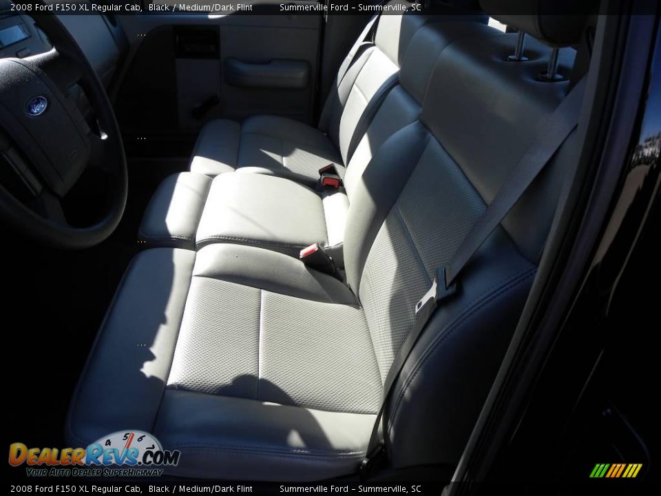 2008 Ford F150 XL Regular Cab Black / Medium/Dark Flint Photo #4