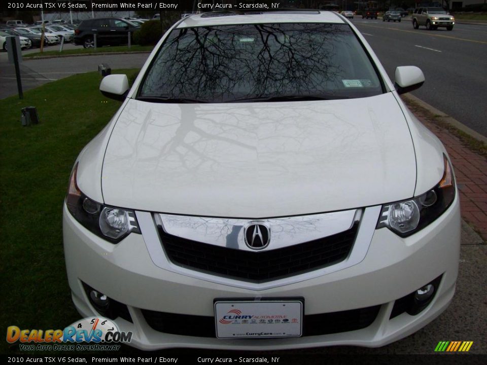 2010 Acura TSX V6 Sedan Premium White Pearl / Ebony Photo #3