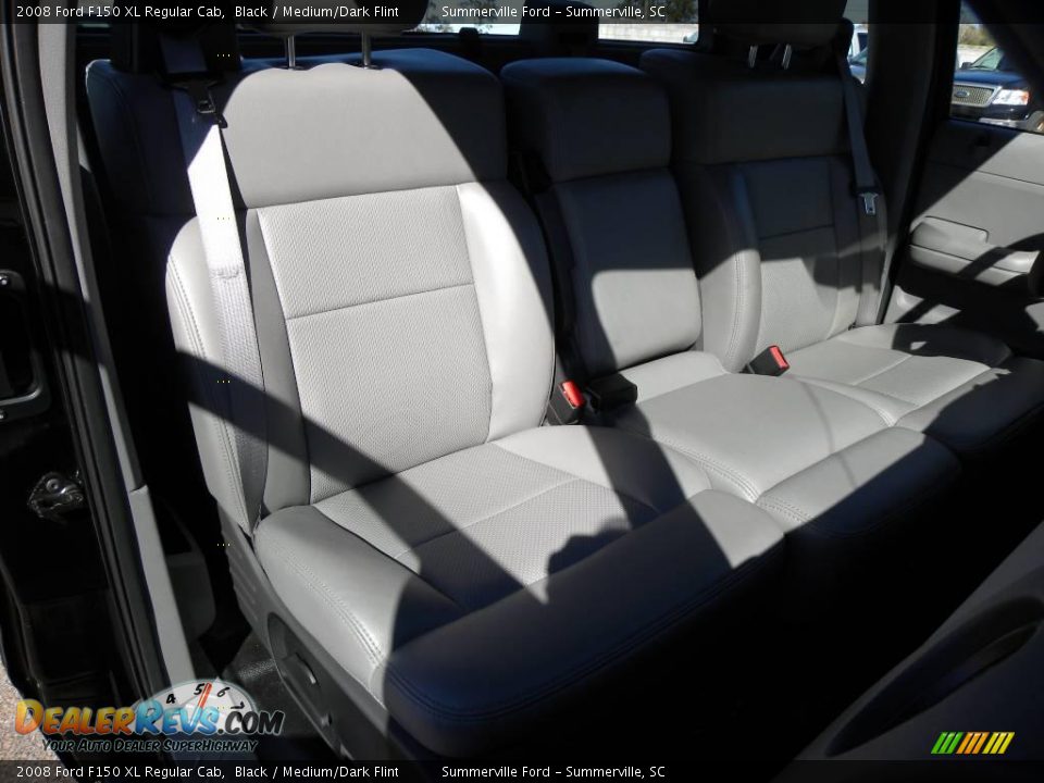 2008 Ford F150 XL Regular Cab Black / Medium/Dark Flint Photo #8