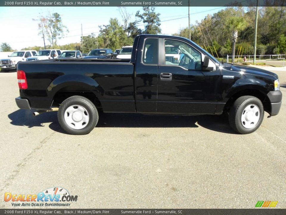 2008 Ford F150 XL Regular Cab Black / Medium/Dark Flint Photo #10