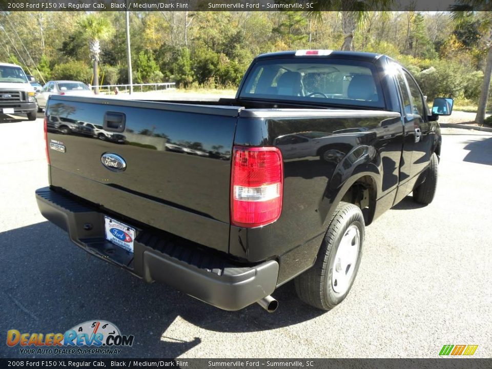 2008 Ford F150 XL Regular Cab Black / Medium/Dark Flint Photo #11