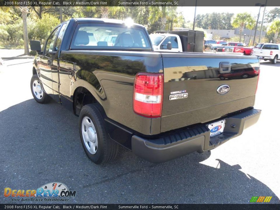2008 Ford F150 XL Regular Cab Black / Medium/Dark Flint Photo #13